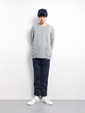 「Another Edition（アナザーエディション）のアイテム（帽子）」を使った、まっこいさん（メンズ・176cm）の冬コーディネート