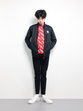「アイテム（ジャージ）」を使った、まっこいさん（メンズ・176cm・20代）の冬コーディネート