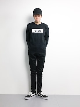 「ZIP FIVE（ジップファイブ）のアイテム（スウェット）」を使った、まっこいさん（メンズ・176cm）の冬コーディネート
