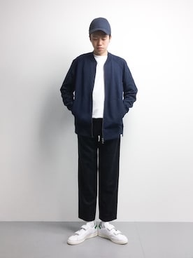 「アイテム（ジャージ）」を使った、まっこいさん（メンズ・176cm・20代）の冬コーディネート