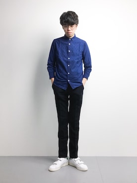 「attack the mind 7（アタックザマインドセブン）のアイテム（トップス）」を使った、まっこいさん（メンズ・176cm）の冬コーディネート