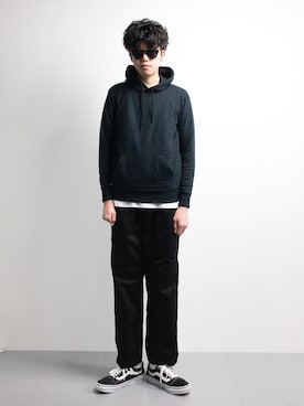 「BEN DAVIS（ベンデイビス）のアイテム（チノパンツ）」を使った、まっこいさん（メンズ・176cm）の冬コーディネート