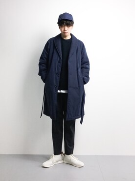 「BEAMS（ビームス）のアイテム（その他アウター）」を使った、まっこいさん（メンズ・176cm）の冬コーディネート