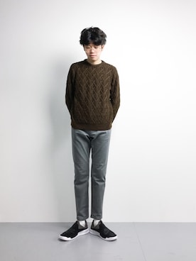 まっこいさん（メンズ・176cm）の冬コーディネート