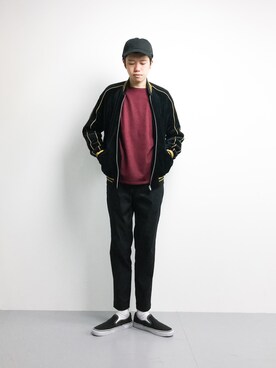 「EDITION（エディション）のアイテム（ブルゾン）」を使った、まっこいさん（メンズ・176cm）の冬コーディネート