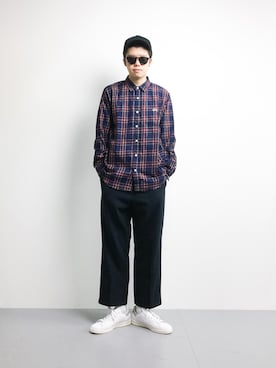 「A.P.C.（アーペーセー）のアイテム（帽子）」を使った、まっこいさん（メンズ・176cm）の冬コーディネート