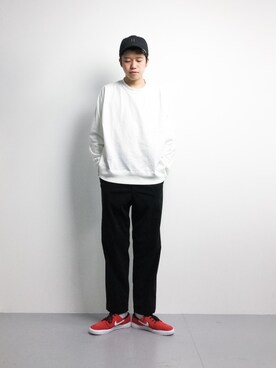 「CASPER JOHN AIVER（キャスパージョンアイバー）のアイテム（キャップ）」を使った、まっこいさん（メンズ・176cm）の冬コーディネート