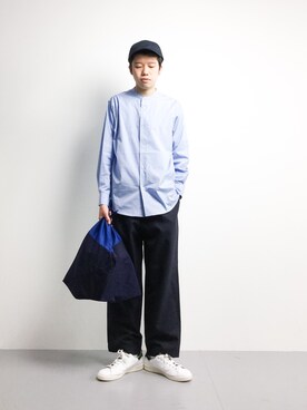 「Steven Alan（スティーブンアラン）のアイテム（帽子）」を使った、まっこいさん（メンズ・176cm）の冬コーディネート