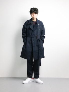 「CASPER JOHN AIVER（キャスパージョンアイバー）のアイテム（ジャケット/アウター）」を使った、まっこいさん（メンズ・176cm）の冬コーディネート
