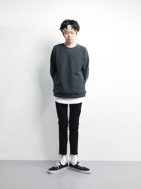 「VICTIM（ヴィクティム）のアイテム（パンツ）」を使った、まっこいさん（メンズ・176cm）の冬コーディネート
