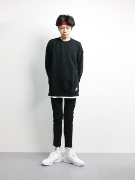 「VICTIM（ヴィクティム）のアイテム（パンツ）」を使った、まっこいさん（メンズ・176cm）の冬コーディネート