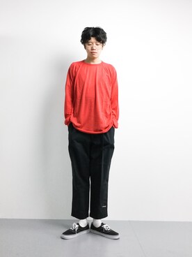 「VICTIM（ヴィクティム）のアイテム（パンツ）」を使った、まっこいさん（メンズ・176cm）の冬コーディネート