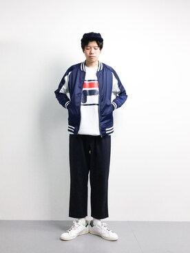 「ADPOSION（アドポーション）のアイテム（ジャケット/アウター）」を使った、まっこいさん（メンズ・176cm）の冬コーディネート