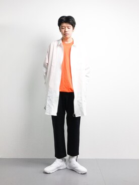 「EN ROUTE（アンルート）のアイテム（パンツ）」を使った、まっこいさん（メンズ・176cm）の冬コーディネート