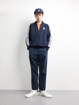 「アイテム（ジャージ）」を使った、まっこいさん（メンズ・176cm・20代）の冬コーディネート