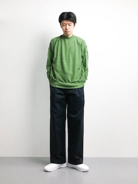 「mercibeaucoup,（メルシーボークー）のアイテム（トップス）」を使った、まっこいさん（メンズ・176cm）の冬コーディネート