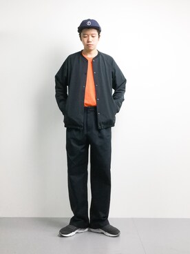 「FAT(エフエイティー)のアイテム(帽子)」を使った、まっこいさん(メンズ・176cm)の冬コーディネート