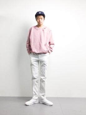 「FAT(エフエイティー)のアイテム(帽子)」を使った、まっこいさん(メンズ・176cm)の冬コーディネート