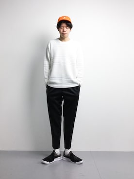 「FAT(エフエイティー)のアイテム(帽子)」を使った、まっこいさん(メンズ・176cm)の冬コーディネート