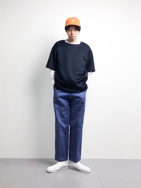 「FAT(エフエイティー)のアイテム(帽子)」を使った、まっこいさん(メンズ・176cm)の冬コーディネート