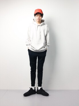 「WISM（ウィズム）のアイテム（帽子）」を使った、まっこいさん（メンズ・176cm）の冬コーディネート