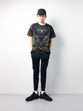 「MARCELO BURLON（マルセロ・バーロン）のアイテム」を使った、まっこいさん（メンズ・176cm）の冬コーディネート