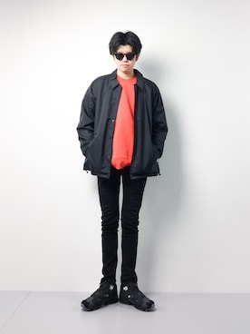 「GDC（ジーディーシー）のアイテム（ジャケット/アウター）」を使った、まっこいさん（メンズ・176cm）の冬コーディネート
