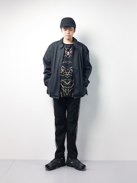 「GDC（ジーディーシー）のアイテム（ジャケット/アウター）」を使った、まっこいさん（メンズ・176cm）の冬コーディネート
