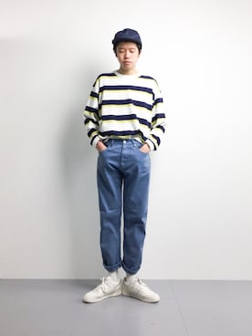 「Steven Alan（スティーブンアラン）のアイテム（帽子）」を使った、まっこいさん（メンズ・176cm）の冬コーディネート
