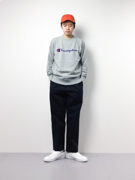 「WISM（ウィズム）のアイテム（帽子）」を使った、まっこいさん（メンズ・176cm）の冬コーディネート