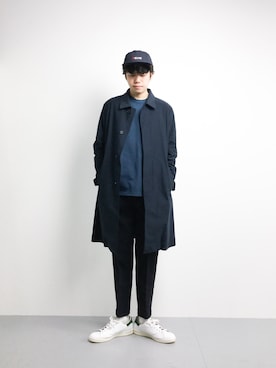 「GBS TROUSERS（ジービーエストラウザーズ）のアイテム」を使った、まっこいさん（メンズ・176cm）の冬コーディネート