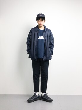 「GDC（ジーディーシー）のアイテム（ジャケット/アウター）」を使った、まっこいさん（メンズ・176cm）の冬コーディネート