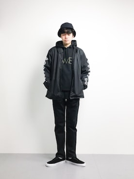 「GDC（ジーディーシー）のアイテム（ジャケット/アウター）」を使った、まっこいさん（メンズ・176cm）の冬コーディネート