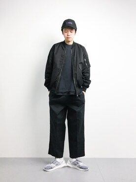 「MONKEY TIME（モンキータイム）のアイテム（ジャケット/アウター）」を使った、まっこいさん（メンズ・176cm）の冬コーディネート