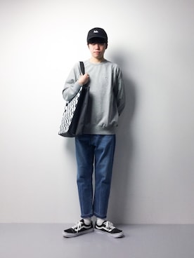「VANS（バンズ）のアイテム（バッグ）」を使った、まっこいさん（メンズ・176cm）の冬コーディネート