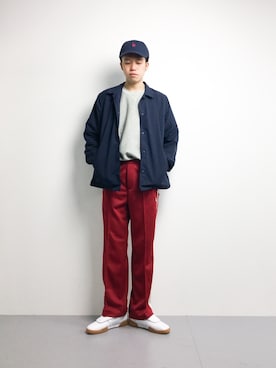 「FILA（フィラ）のアイテム（パンツ）」を使った、まっこいさん（メンズ・176cm）の冬コーディネート