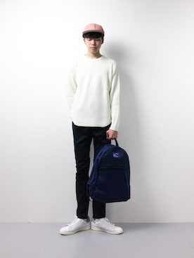 「SHIPS JET BLUE（シップスジェットブルー）のアイテム（バッグ）」を使った、まっこいさん（メンズ・176cm）の冬コーディネート
