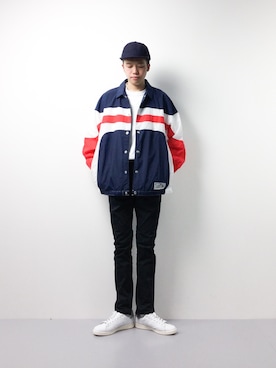 まっこいさんの「NYLON TEAM JACKET」を使ったコーディネート