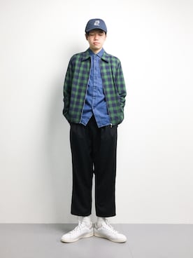 「EN ROUTE（アンルート）のアイテム（帽子）」を使った、まっこいさん（メンズ・178cm）の春コーディネート