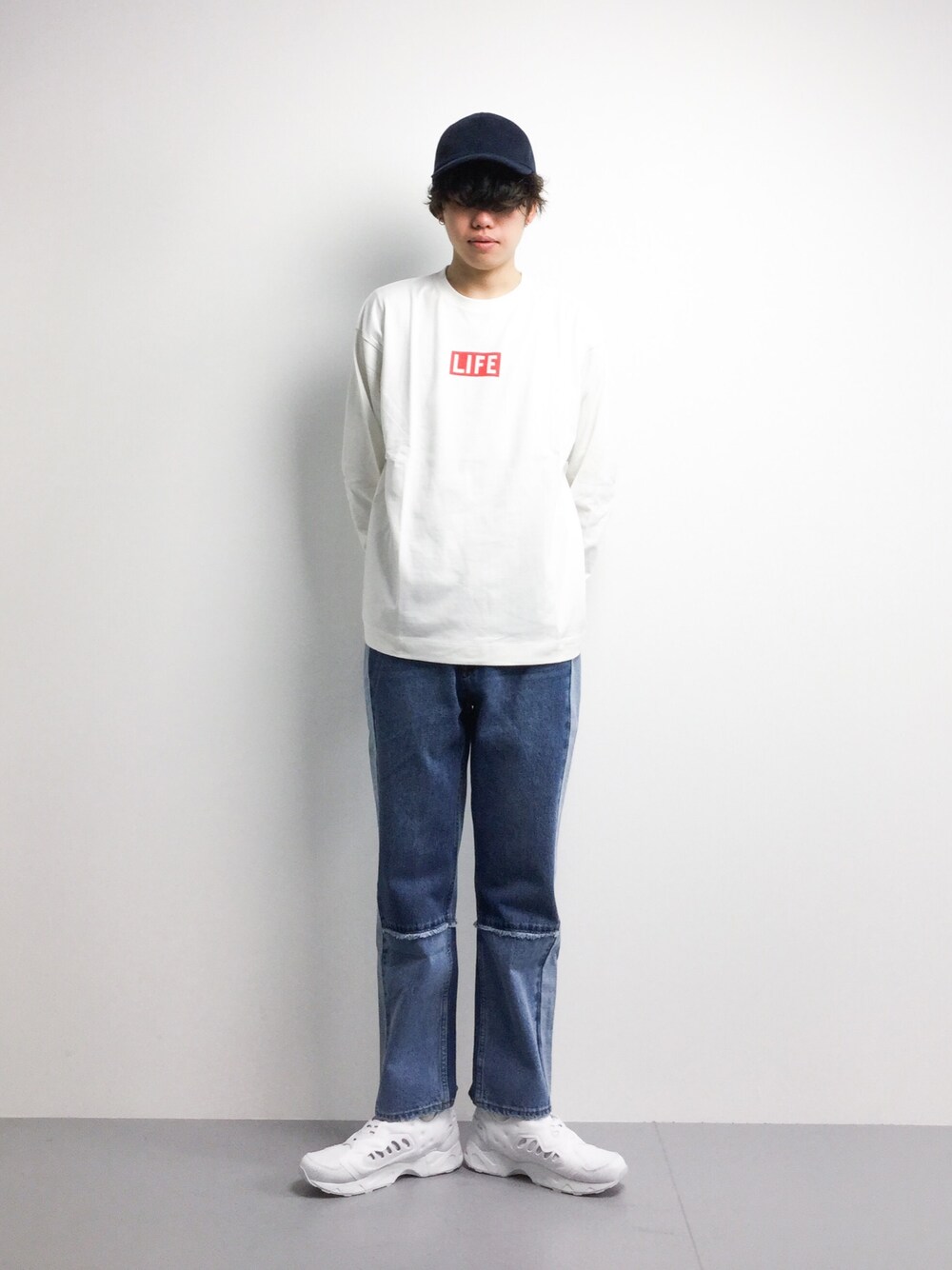 【新品】 アダムエロペ 「LIFE誌」 プリント ロングTシャツ ADAM ET ROPÉ HOMME(アダム エ ロペ オム) / 【oasis 10Culture
