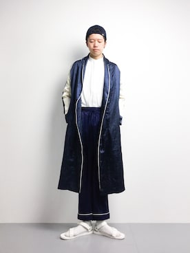 「unrelaxing（アンリラクシング）のアイテム」を使った、まっこいさん（メンズ・178cm）の春コーディネート