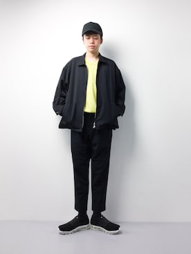 「MONKEY TIME（モンキータイム）のアイテム（ブルゾン）」を使った、まっこいさん（メンズ・178cm）の春コーディネート