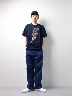 「SEVENDAYS=SUNDAY（セブンデイズサンデイ）のアイテム（シューズ）」を使った、まっこいさん（メンズ・178cm）の春コーディネート