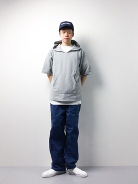 「SEVENDAYS=SUNDAY（セブンデイズサンデイ）のアイテム（シューズ）」を使った、まっこいさん（メンズ・178cm）の春コーディネート