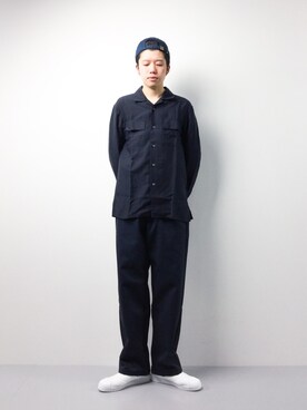 「SEVENDAYS=SUNDAY（セブンデイズサンデイ）のアイテム（シューズ）」を使った、まっこいさん（メンズ・178cm）の春コーディネート