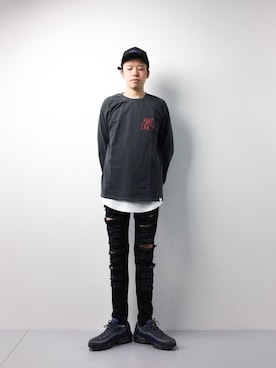 「FREAK'S STORE（フリークスストア）のアイテム（シューズ）」を使った、まっこいさん（メンズ・178cm）の春コーディネート