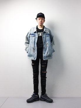 「FREAK'S STORE（フリークスストア）のアイテム（シューズ）」を使った、まっこいさん（メンズ・178cm）の春コーディネート