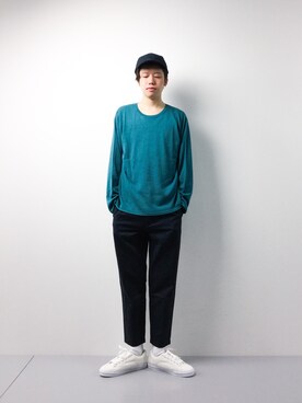 「Steven Alan（スティーブンアラン）のアイテム（帽子）」を使った、まっこいさん（メンズ・178cm）の春コーディネート
