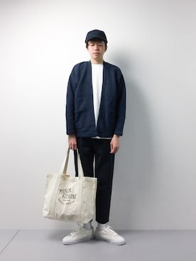 まっこいさんの（Maison Kitsune | メゾンキツネ）を使ったコーディネート