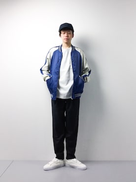 「Steven Alan（スティーブンアラン）のアイテム（帽子）」を使った、まっこいさん（メンズ・178cm）の春コーディネート